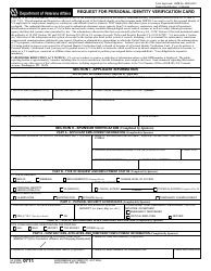 VA Form 0711 Request for Personal Identity Verification Card