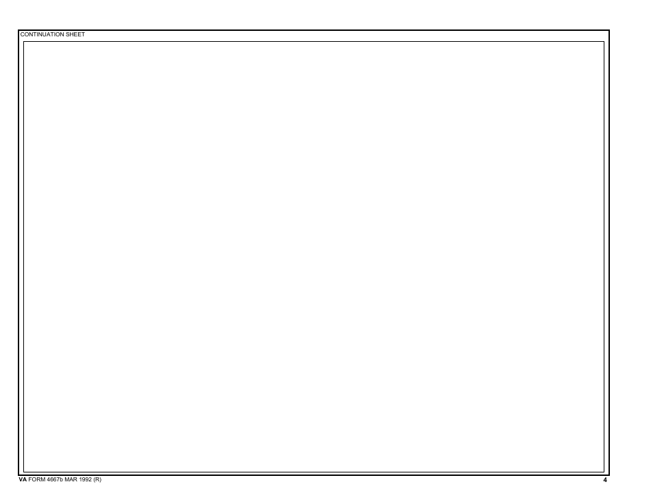 VA Form 4667B Supervisory Appraisal of Employee for Promotion Specialized Category Appraisal With Narrative, Page 4