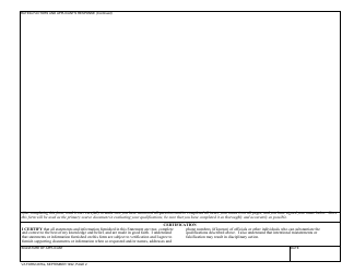 VA Form 4676a Employee Supplemental Qualifications Statement, Page 2