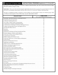 VA Form 4637 Employee Educational Data, Page 2