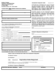 Document preview: Transcript Request Form - Molloy College