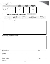 &quot;Performance Review Form - Leaders - University of Rochester&quot;, Page 6