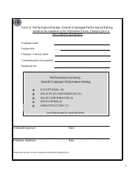Document preview: Library Employee Performance Review Form - Overall Employee Performance Rating - Libraryco
