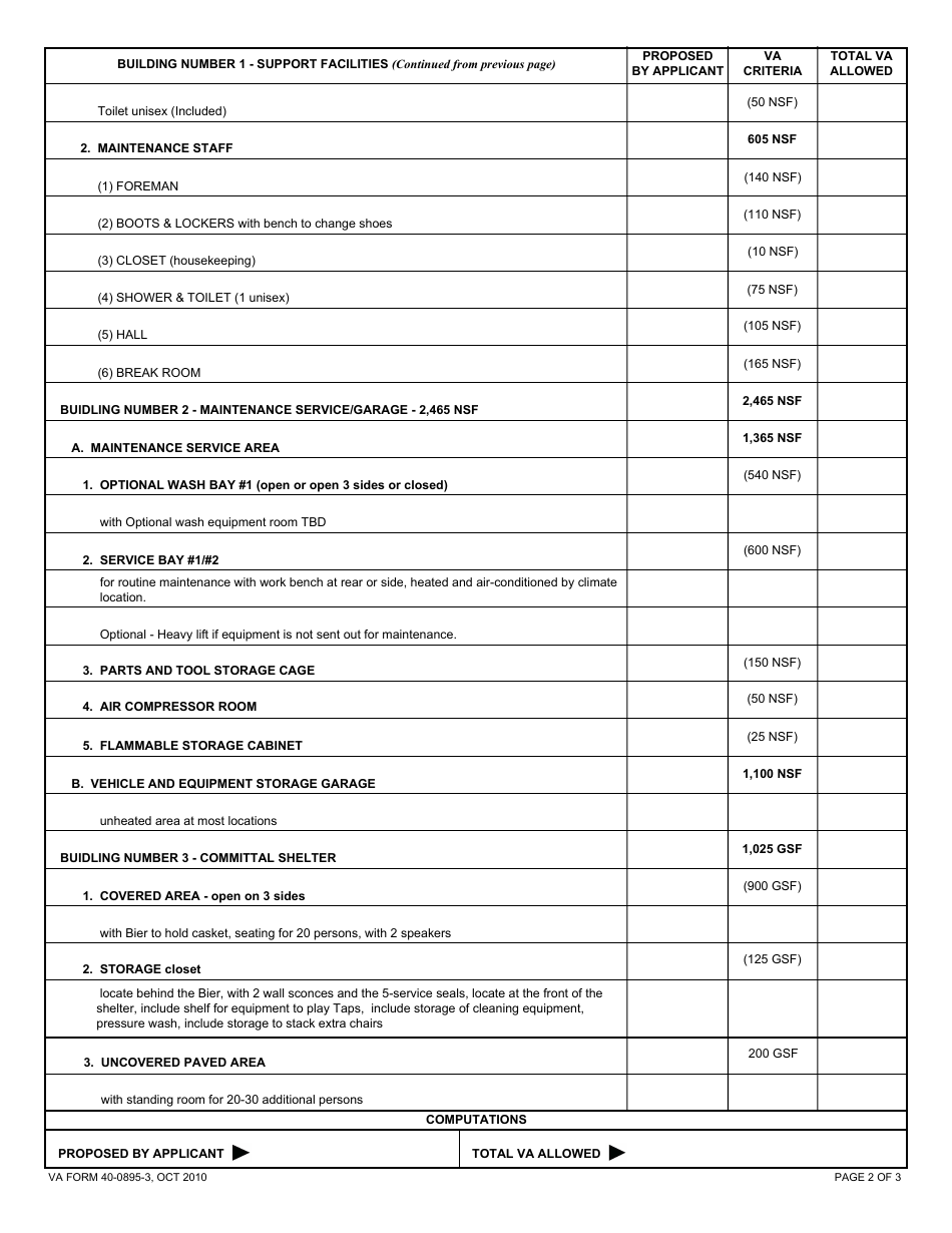 VA Form 40-0895-3 - Fill Out, Sign Online and Download Fillable PDF ...