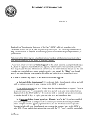 Document preview: VA Form FL1-28 Supplemental Statement of the Case