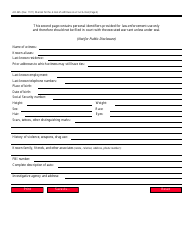 Form AO445 Warrant for the Arrest of a Witness in a Civil Action, Page 2
