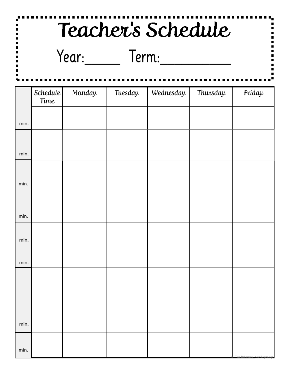 Weekly Schedule Template Download Fillable Pdf Templateroller Images