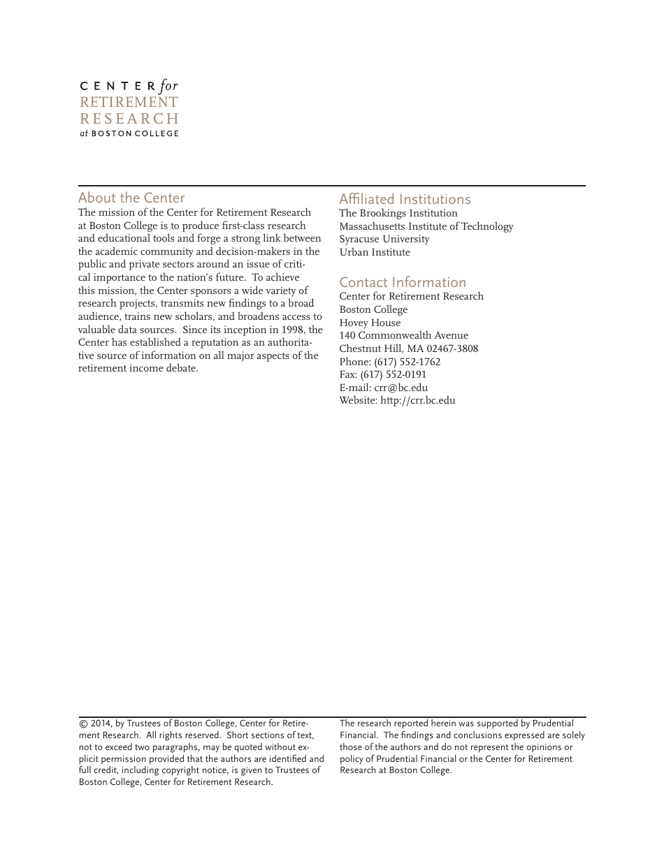 How Much Should People Save? - Alicia H. Munnell, Anthony Webb, Wenliang Hou, Page 8