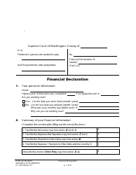 Form FL All Family131 Financial Declaration - Washington