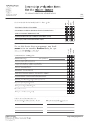 Internship Evaluation Form for the Student Intern - Scuola Del Design, Page 3