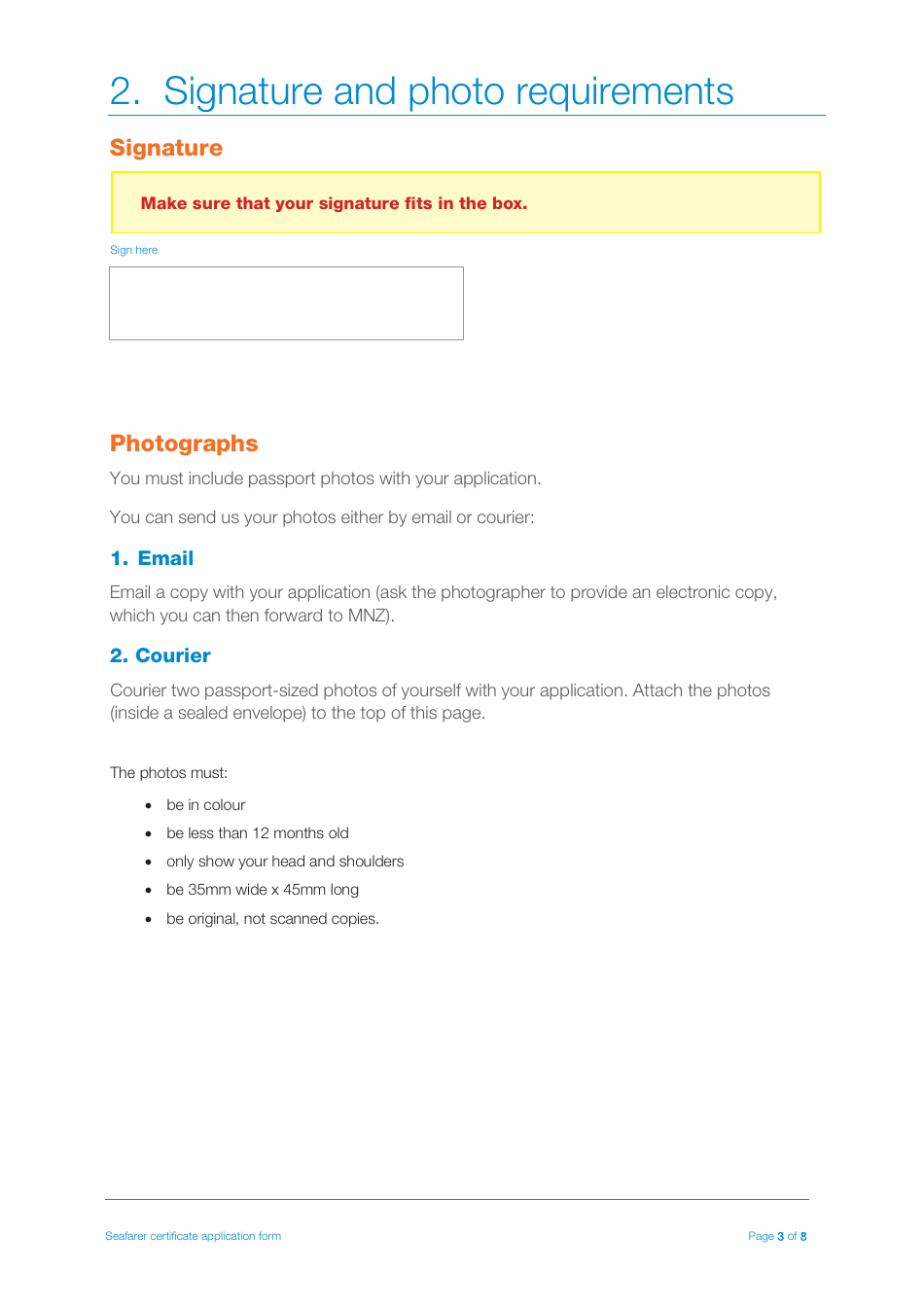 Seafarer Certificate Transition Application Form - New Zealand, Page 3
