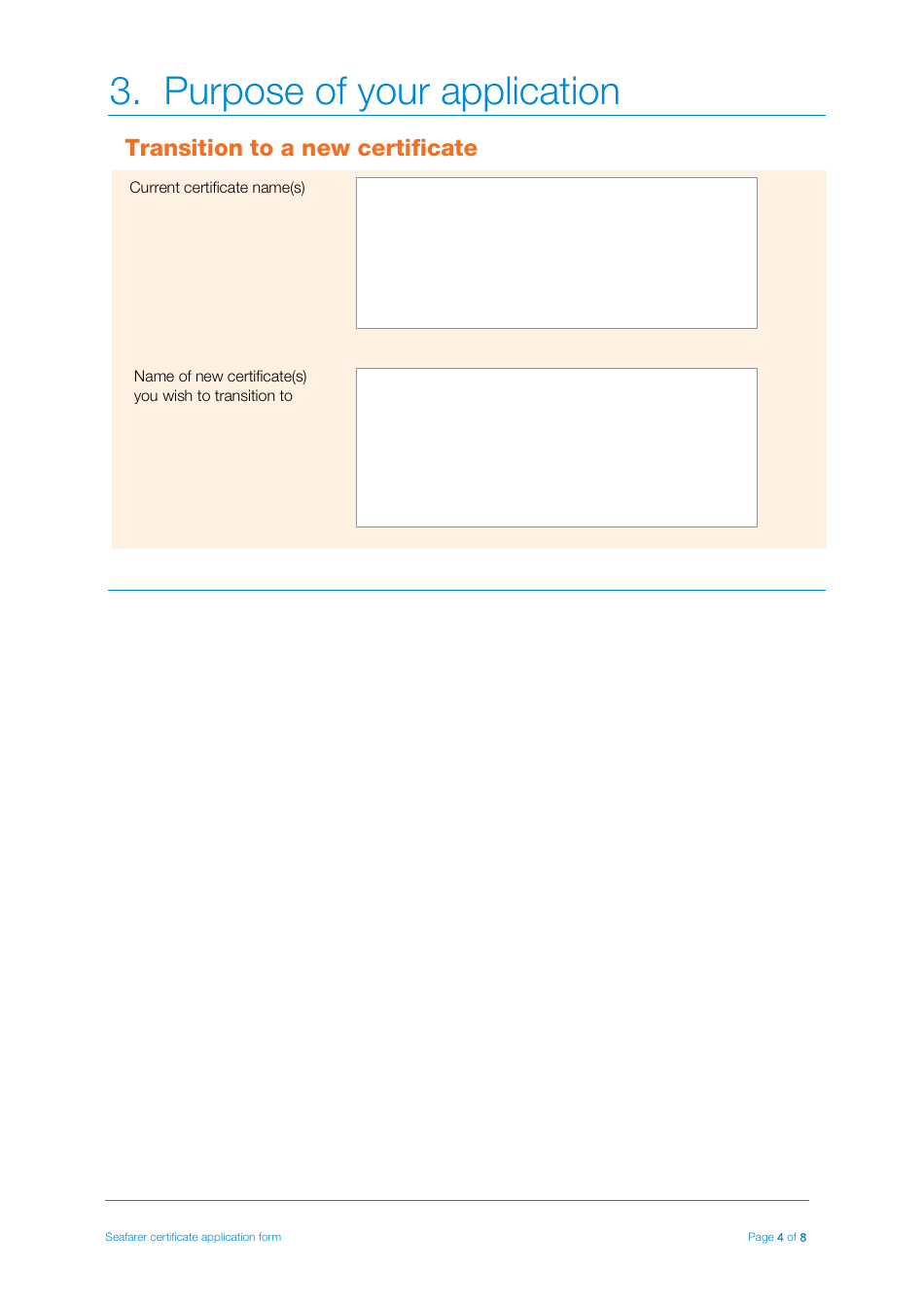 Seafarer Certificate Transition Application Form - New Zealand, Page 4