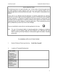 Planning Application Form - Cork City, County Cork, Ireland, Page 2