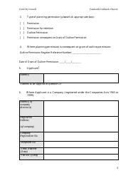 Planning Application Form - Cork City, County Cork, Ireland, Page 3