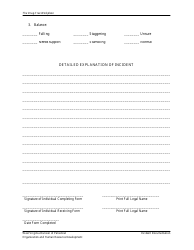 Drug- and Alcohol-Free Workplace Incident Report Form - West Virginia, Page 2