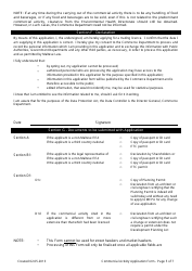 Commercial Activity Application Form - Valletta, Malta, Page 5