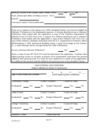 Governmental Employment Application Form - City of Seward, Nebraska, Page 4
