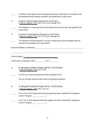 Application for Certification of Drug-Free Workplace Premium Credit Program - Alabama, Page 4