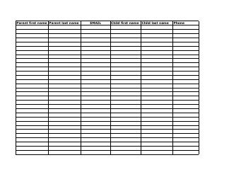 Document preview: Parent Classroom Roster Template