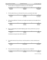 Patient Feedback Form - Fifteen Points, Page 2