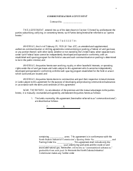 Document preview: Communitization Agreement Template