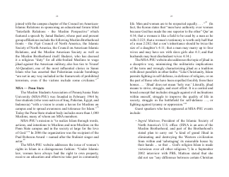 The Muslim Students Association and the Jihad Network - John Perazzo, Page 13