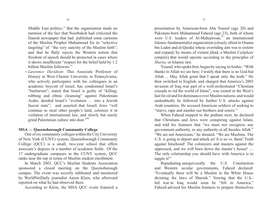 The Muslim Students Association and the Jihad Network - John Perazzo, Page 15