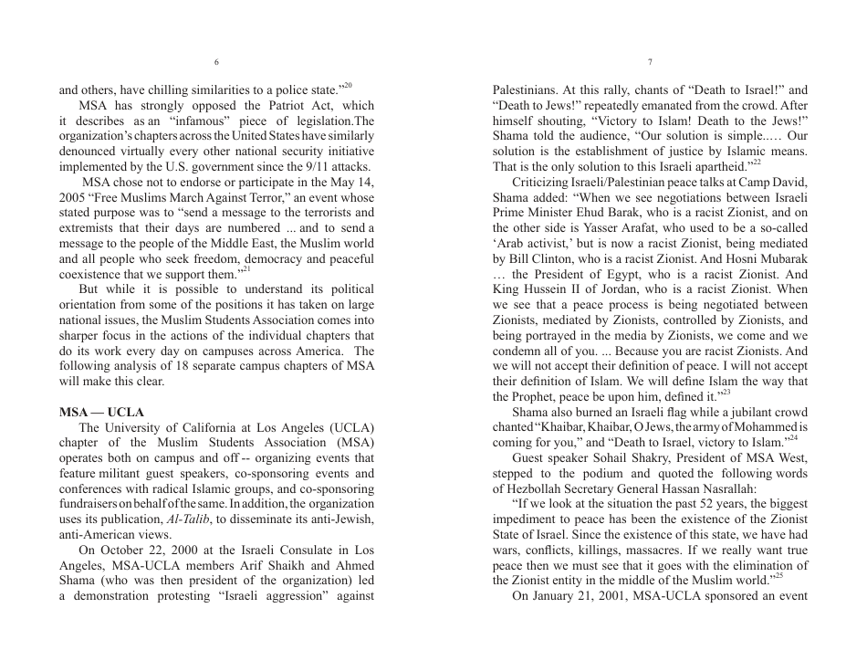 The Muslim Students Association and the Jihad Network - John Perazzo, Page 5