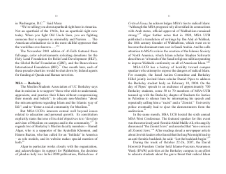 The Muslim Students Association and the Jihad Network - John Perazzo, Page 7