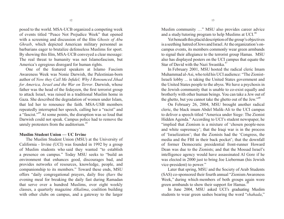 The Muslim Students Association and the Jihad Network - John Perazzo, Page 8