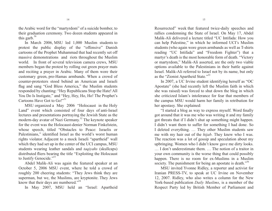 The Muslim Students Association and the Jihad Network - John Perazzo, Page 9