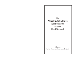 Document preview: The Muslim Students Association and the Jihad Network - John Perazzo