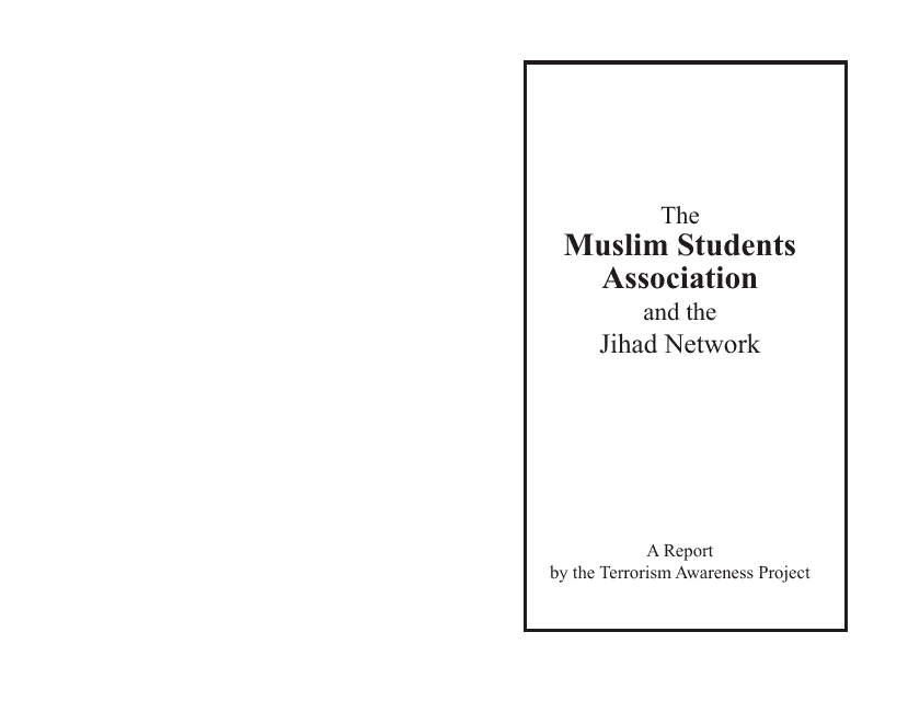 The Muslim Students Association and the Jihad Network - John Perazzo document preview image