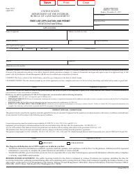 Document preview: Form 5510-1 Free Use Application and Permit - Vegetation or Mineral Material