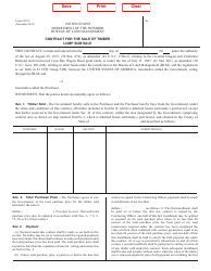 Document preview: Form 5450-3 Contract for the Sale of Timber Lump Sum Sale