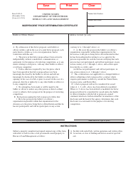 Document preview: BLM Form 5430-11 Independent Price Determination Certificate