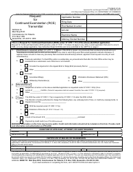 Form PTO/SB/30 Request for Continued Examination (Rce) Transmittal