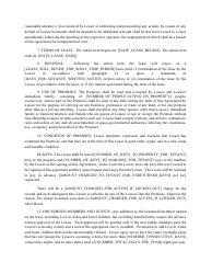 Real Estate Lease Agreement Template, Page 3