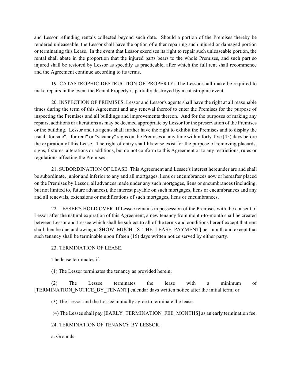 Real Estate Lease Agreement Template, Page 6