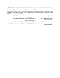 As Security for Loan - Template, Page 2