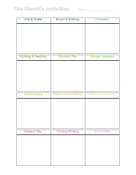 Homeschool Preschool Binder Template With Schedule and Lesson Plans, Page 4