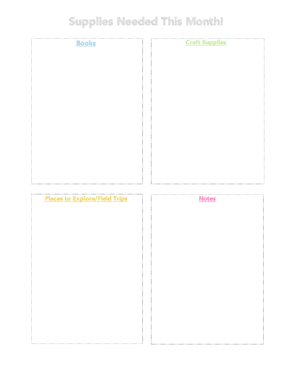 Homeschool Preschool Binder Template With Schedule and Lesson Plans ...