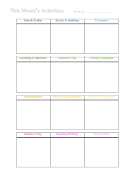 Homeschool Preschool Binder Template With Schedule and Lesson Plans, Page 6