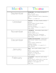 Homeschool Preschool Binder Template With Schedule and Lesson Plans, Page 8