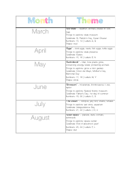 Homeschool Preschool Binder Template With Schedule and Lesson Plans, Page 9