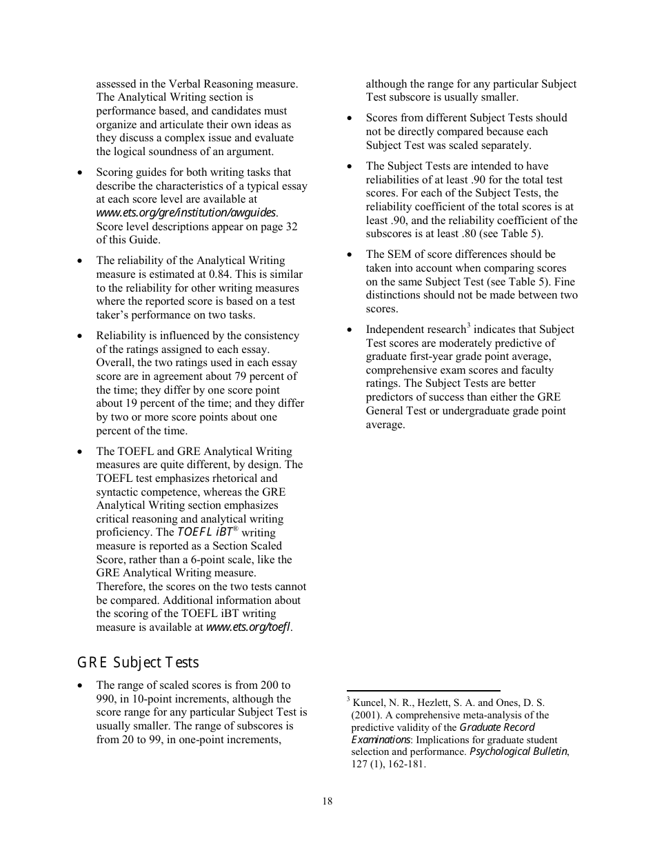 Guide to the Use of Scores, Page 18