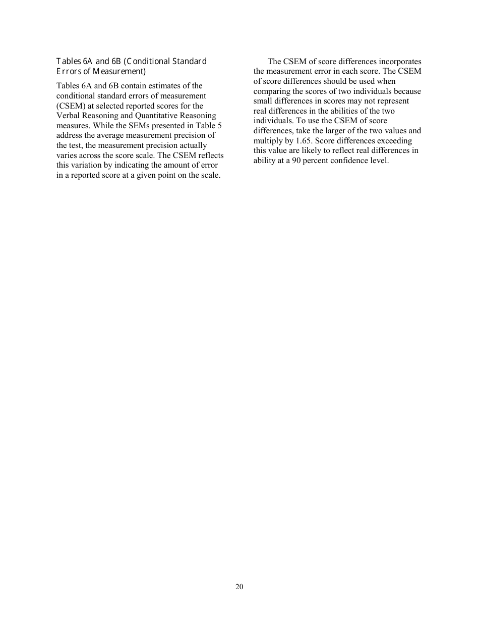 Guide to the Use of Scores, Page 20