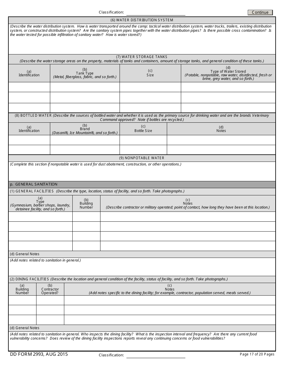 DD Form 2993 Environmental Baseline Survey (Ebs) Checklist, Page 17