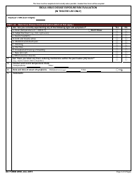 DD Form 2990 Ebola Virus Disease Exposure Risk Evaluation (In Theater Use Only), Page 3