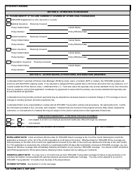 DD Form 2947-3 TRICARE Young Adult Application, Page 3